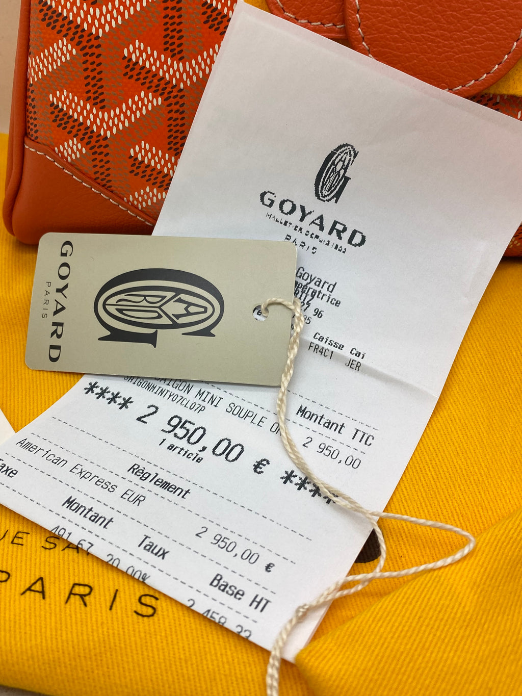 GOYARD SAIGON MINI ORANGE