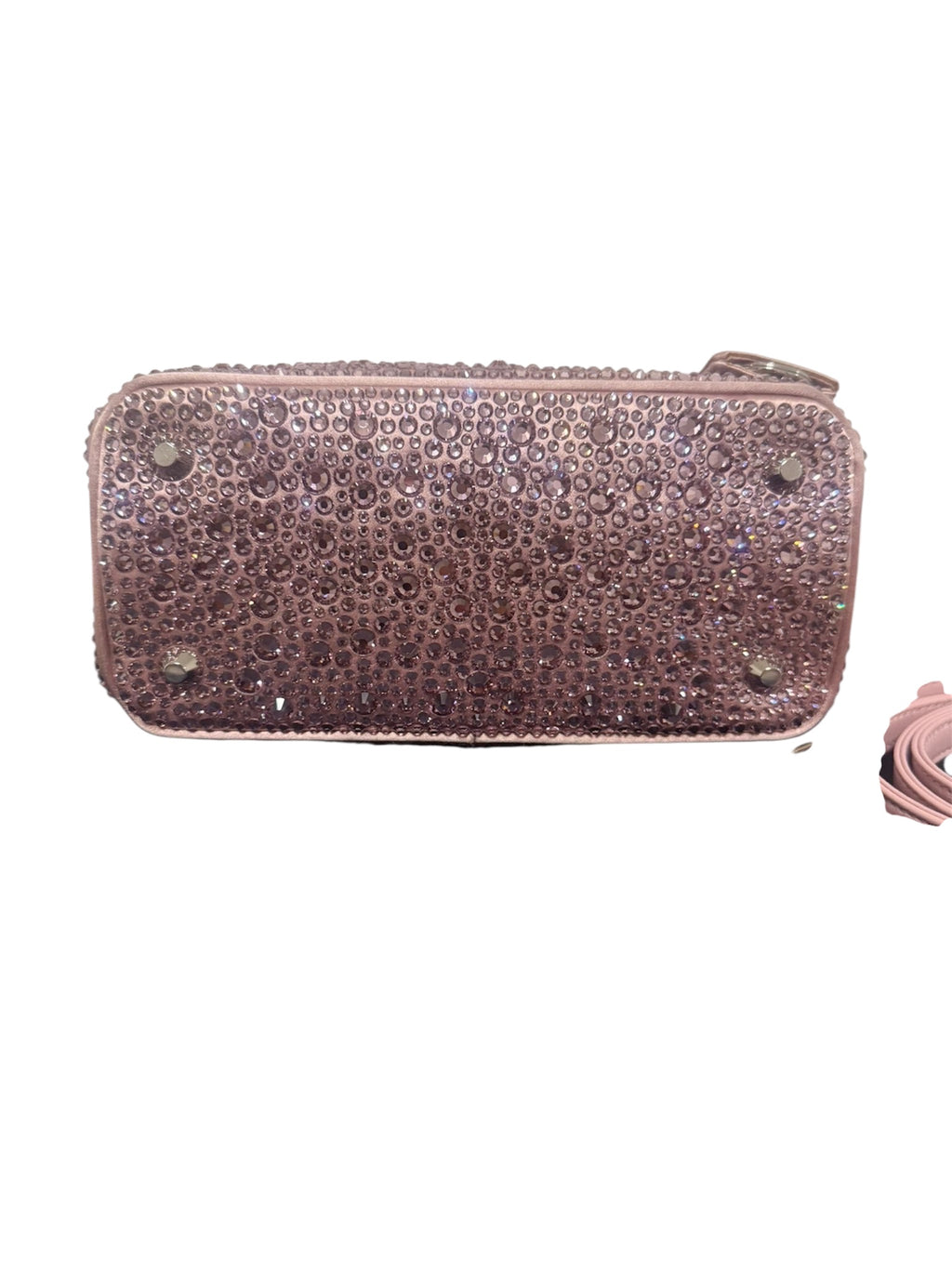PRADA GALLERIA MINI RASO E CRISTALLI - BORSA