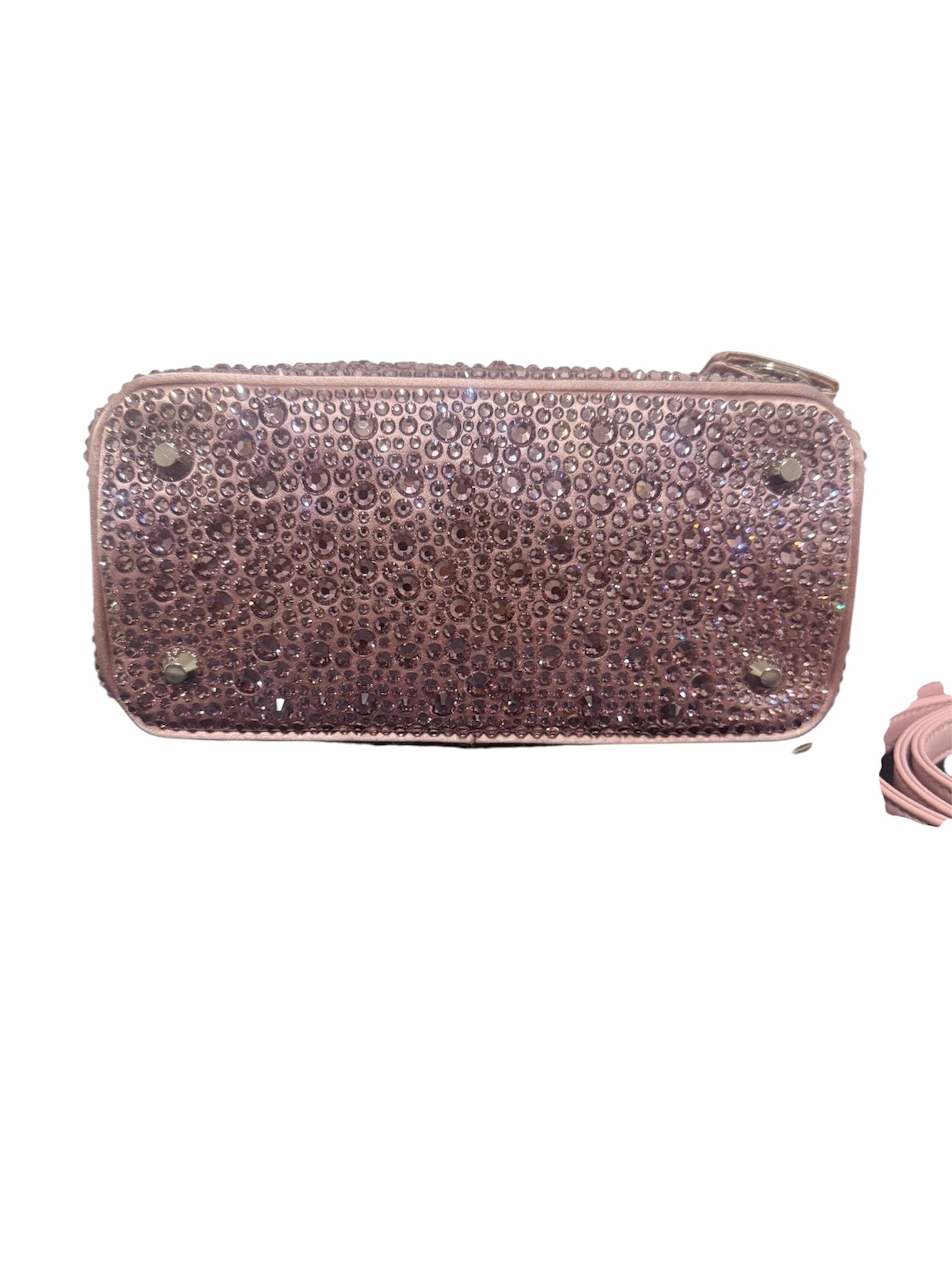 PRADA GALLERIA MINI RASO E CRISTALLI - BORSA