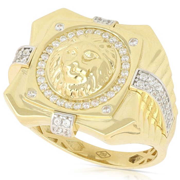 Anello leone e pietre