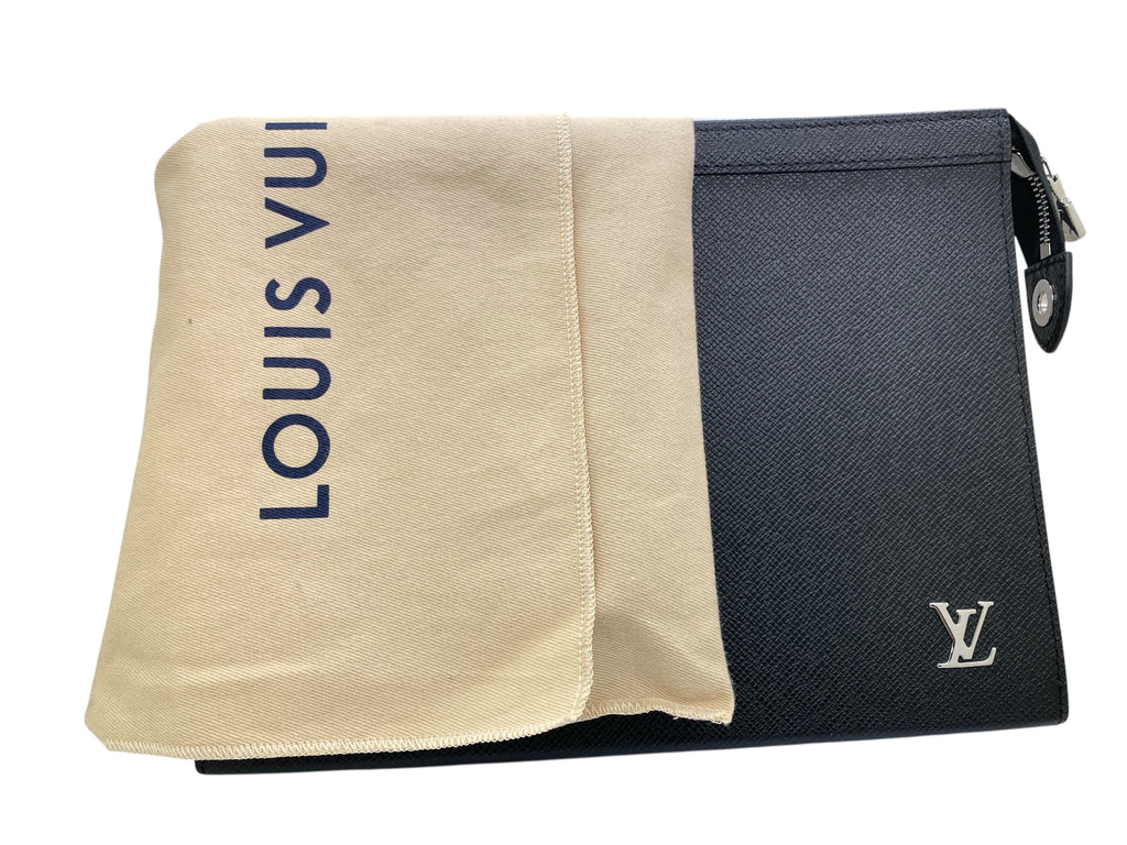 LOUIS VUITTON POCHETTE - TAIGA BLACK