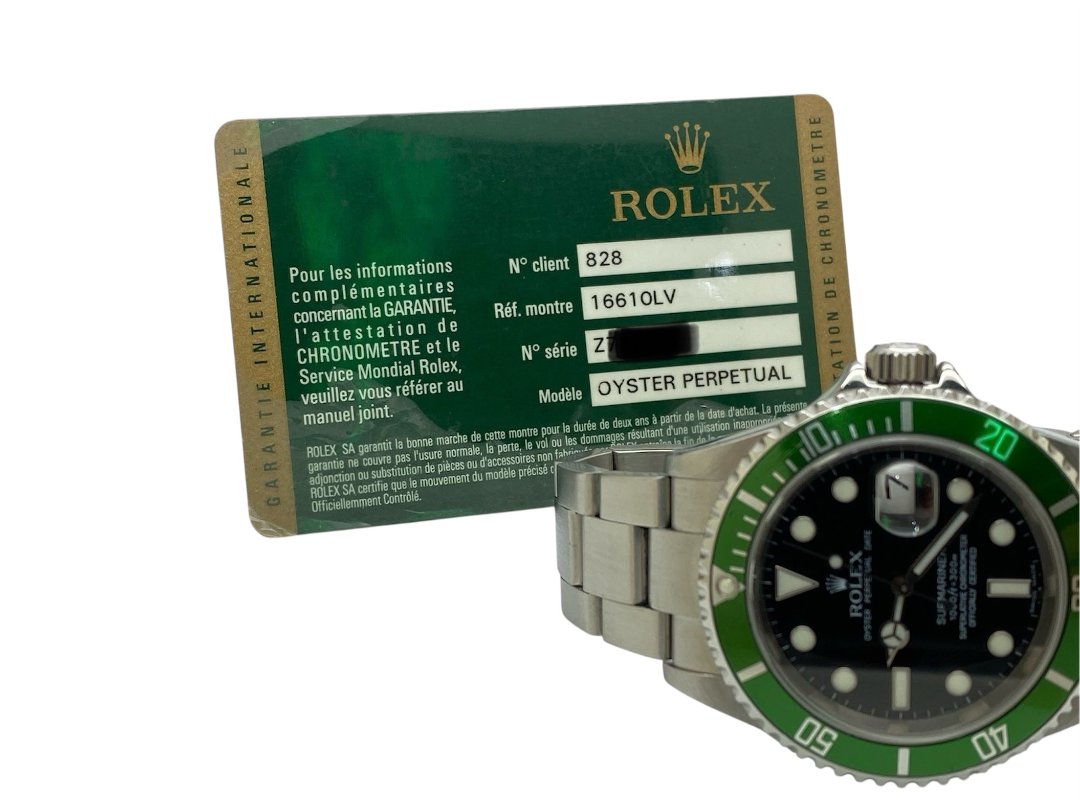 ROLEX SUBMARINER 16610LV